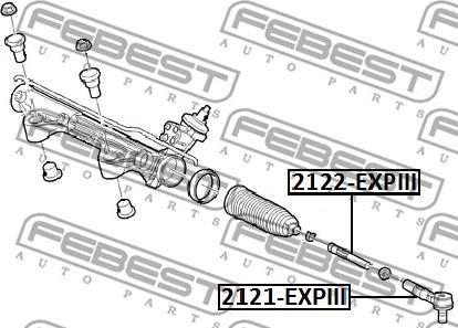 Febest 2122-EXPIII - Raidetangon pää, suora inparts.fi