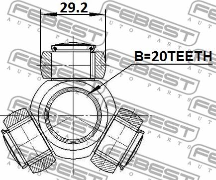 Febest 2816-NUOVA - Vetonivel inparts.fi