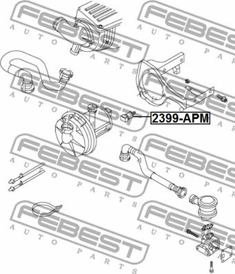 Febest 2399-APM - Kiinnitys, kompressori inparts.fi