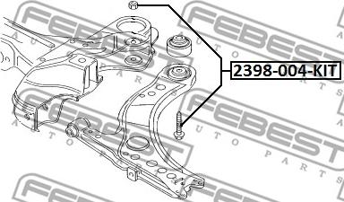 Febest 2398-004-KIT - Kallistumansäätöruuvi inparts.fi