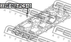 Febest 2398-002-PCS10 - Kiinnitysruuvi, tukivarsi inparts.fi