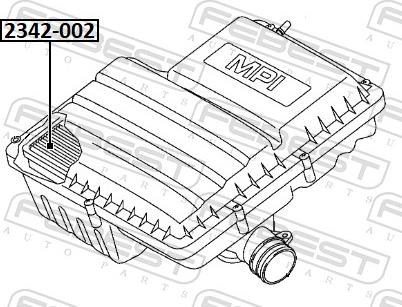 Febest 2342-002 - Ilmansuodatin inparts.fi