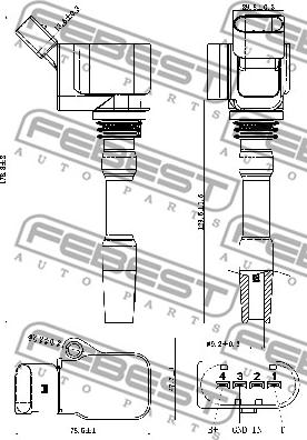 Febest 23640-005 - Sytytyspuola inparts.fi