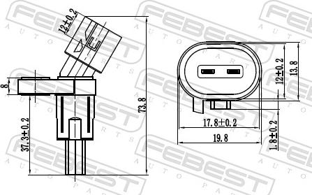 Febest 23606-001 - ABS-anturi inparts.fi