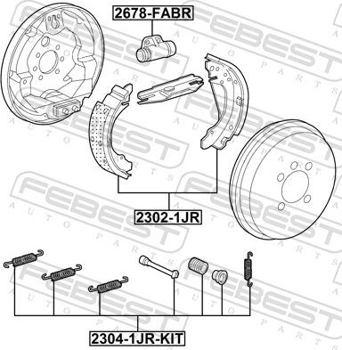 Febest 2302-1JR - Jarrukenkäsarja inparts.fi