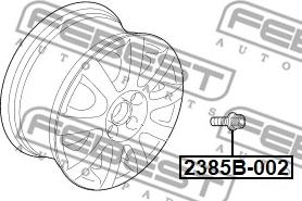 Febest 2385B-002 - Pyöränpultit inparts.fi