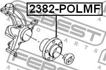 Febest 2382-POLMF - Pyörän napa inparts.fi