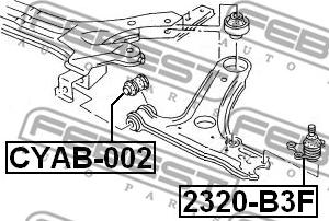 Febest 2320-B3F - Pallonivel inparts.fi