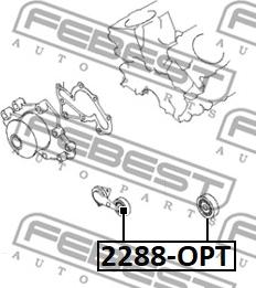 Febest 2288-OPT - Ohjainrulla, moniurahihna inparts.fi