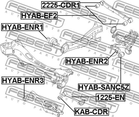 Febest KAB-CDR - Tukivarren hela inparts.fi