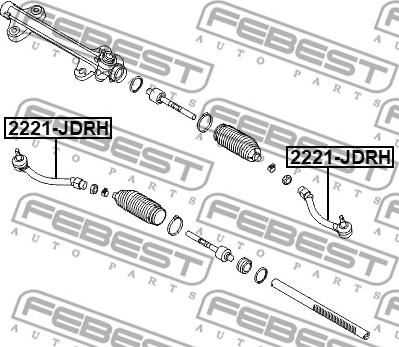 Febest 2221-JDRH - Raidetangon pää inparts.fi