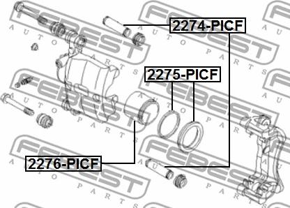 Febest 2276-PICF - Mäntä, jarrusatula inparts.fi