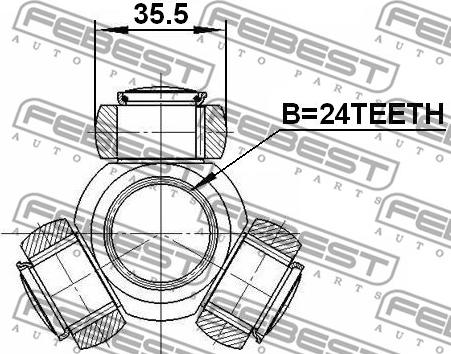 Febest 2716-C30 - Vetonivel inparts.fi