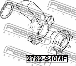 Febest 2782-S40MF - Pyörän napa inparts.fi