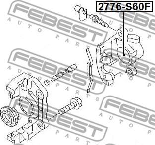 Febest 2776-S60F - Mäntä, jarrusatula inparts.fi