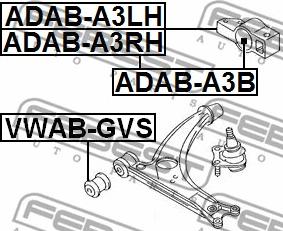 Febest ADAB-A3B - Tukivarren hela inparts.fi