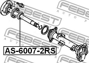 Febest AS-6007-2RS - Laakeri, vetoakseli inparts.fi