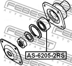 Febest AS-6205-2RS - Laakeri inparts.fi