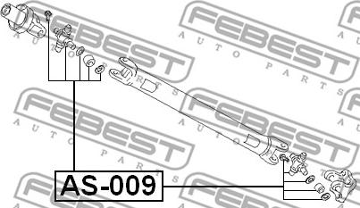 Febest AS-009 - Nivel, pitkittäisakseli inparts.fi