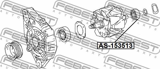 Febest AS-153513 - Laakeri inparts.fi