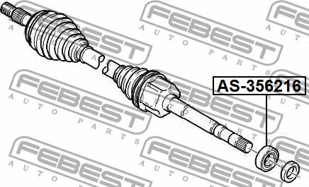 Febest AS-356216 - Laakeri, vetoakseli inparts.fi