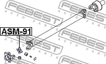 Febest ASM-91 - Nivel, pitkittäisakseli inparts.fi