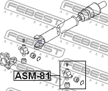 Febest ASM-81 - Nivel, pitkittäisakseli inparts.fi