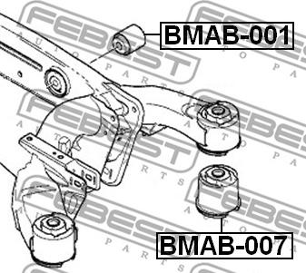 Febest BMAB-001 - Akselinripustus inparts.fi