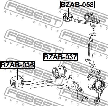 Febest BZAB-058 - Tukivarren hela inparts.fi