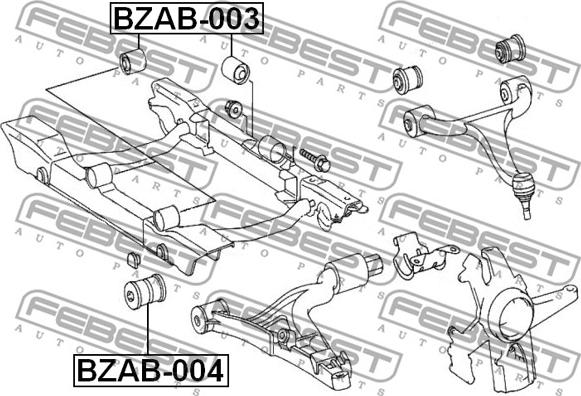 Febest BZAB-003 - Tukivarren hela inparts.fi