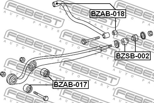 Febest BZSB-002 - Tukivarren hela inparts.fi