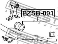 Febest BZSB-001 - Laakerin holkki, vakaaja inparts.fi