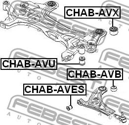 Febest CHAB-AVU - Akselinripustus inparts.fi