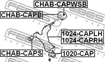 Febest CHAB-CAPWSB - Tukivarren hela inparts.fi