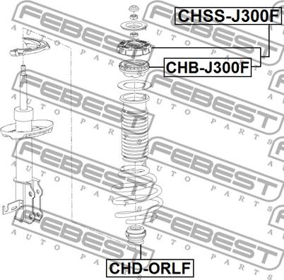 Febest CHSS-J300F - Jousijalan tukilaakeri inparts.fi