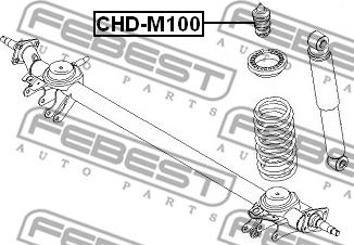 Febest CHD-M100 - Vaimennuskumi, jousitus inparts.fi