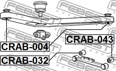 Febest CRAB-004 - Tukivarren hela inparts.fi