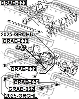 Febest CRAB-031 - Tukivarren hela inparts.fi