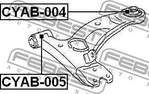 Febest CYAB-004 - Tukivarren hela inparts.fi