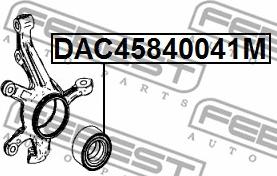 Febest DAC45840041M - Pyöränlaakeri inparts.fi