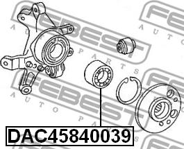 Febest DAC45840039 - Pyöränlaakeri inparts.fi