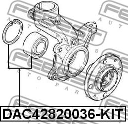 Febest DAC42820036-KIT - Pyöränlaakerisarja inparts.fi