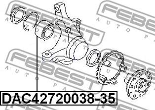 Febest DAC42720038-35 - Pyöränlaakeri inparts.fi