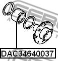 Febest DAC34640037 - Pyöränlaakeri inparts.fi