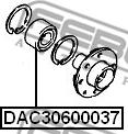 Febest DAC30600037 - Pyöränlaakeri inparts.fi