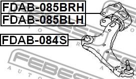 Febest FDAB-084S - Tukivarren hela inparts.fi