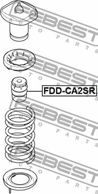 Febest FDD-CA2SR - Vaimennuskumi, jousitus inparts.fi