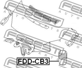 Febest FDD-CB3 - Rajoitin, konepelti inparts.fi