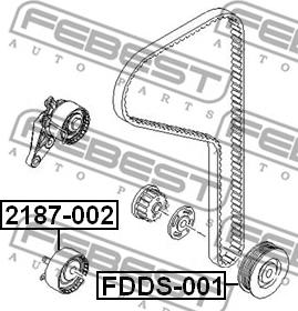 Febest FDDS-001 - Hihnapyörä, kampiakseli inparts.fi