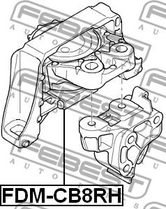 Febest FDM-CB8RH - Moottorin tuki inparts.fi